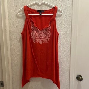 French Laundry Sleeveless Embroidered Top 1X